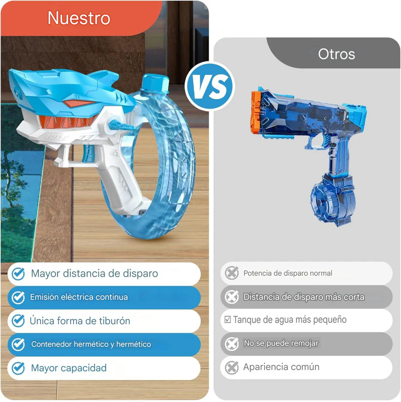 Pistola de agua de Tiburón