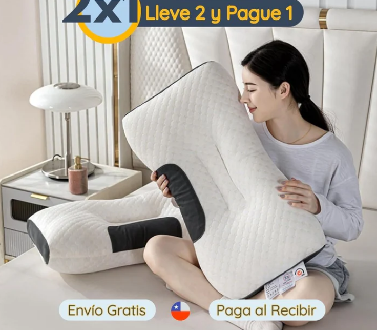 Almohada 2X1 Cervical ortopédica 3D